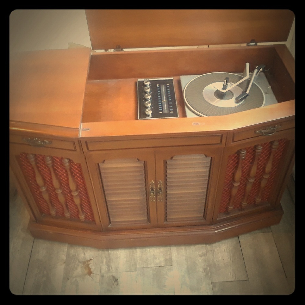 Vintage record player